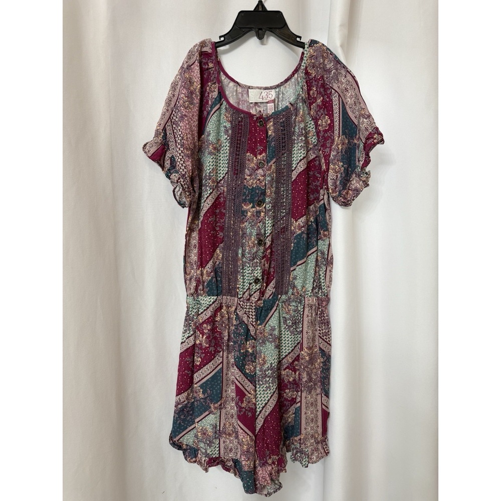 Matilda Jane Size 10 Floral Patchwork‎ Romper Girls Jumper One-piece B59